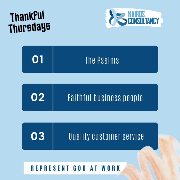 Kairos Consultancy Group: Thankful Thursdays - August 2021.