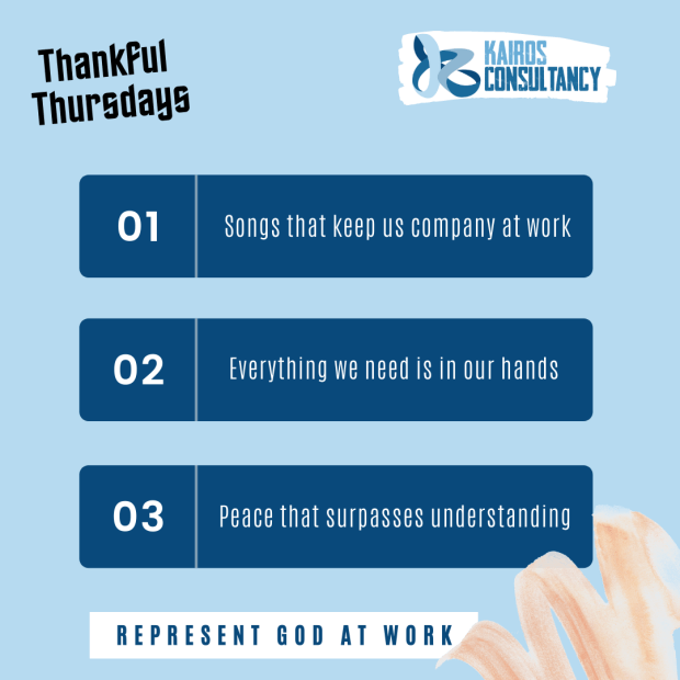 Kairos Consultancy Group: Thankful Thursdays - August 2021.