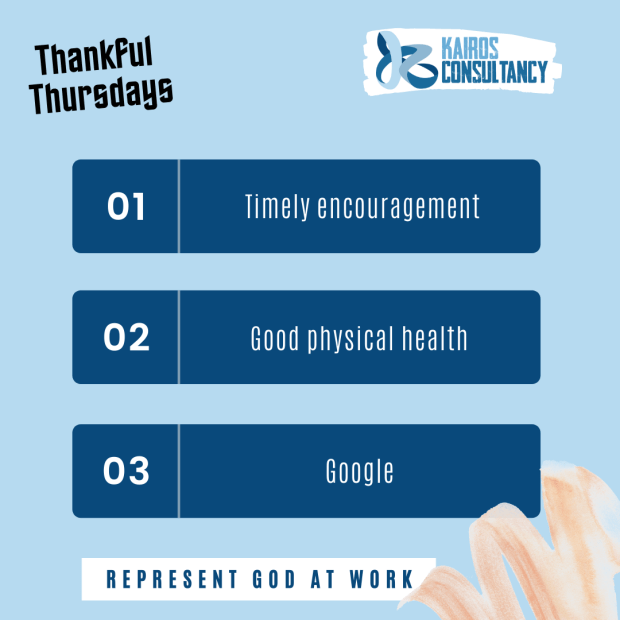 Kairos Consultancy Group: Thankful Thursdays 2021