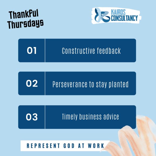 Kairos Consultancy Group: Thankful Thursdays - October 2021.