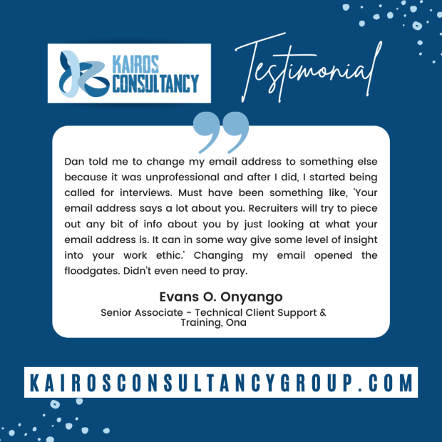 TESTIMONIALS | KAIROS CONSULTANCY GROUP