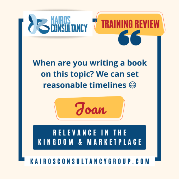 TRAINING REVIEWS | KAIROS CONSULTANCY GROUP